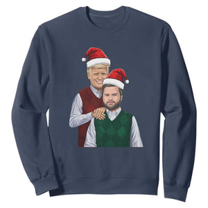 Funny Christmas Trump Vance 2024 Sweatshirt Brothers Parody Bros TS09 Navy Print Your Wear