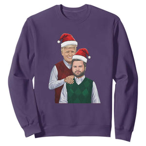 Funny Christmas Trump Vance 2024 Sweatshirt Brothers Parody Bros TS09 Purple Print Your Wear