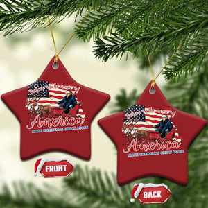 Xmas Trump Christmas Ornament Believe In The Magic Of America Make Christmas Great Again TS09 Star Red Print Your Wear