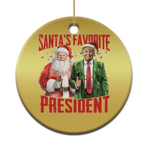 Xmas Trump Christmas Ornament Santa's Favorite President TS09 Print Your Wear