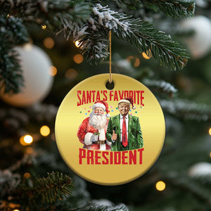 Xmas Trump Christmas Ornament Santa's Favorite President TS09 Print Your Wear