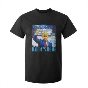 Trump 2024 T Shirt For Kid Daddy's Home Starry Night Christmas TS09 Black Print Your Wear