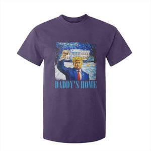 Trump 2024 T Shirt For Kid Daddy's Home Starry Night Christmas TS09 Purple Print Your Wear