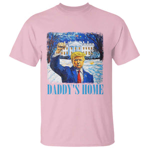 Trump 2024 T Shirt Daddy's Home Starry Night Christmas TS09 Light Pink Print Your Wear