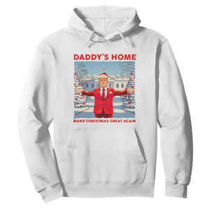 Christmas Trump Hoodie Daddy's Home Make Christmas Great Again TS09 White Print Your Wear