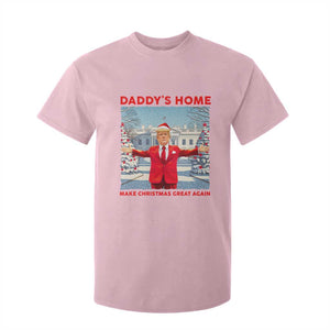 Christmas Trump T Shirt For Kid Daddy's Home Make Christmas Great Again TS09 Light Pink Print Your Wear