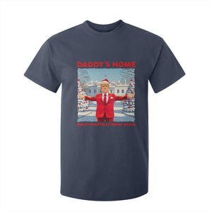 Christmas Trump T Shirt For Kid Daddy's Home Make Christmas Great Again TS09 Navy Print Your Wear