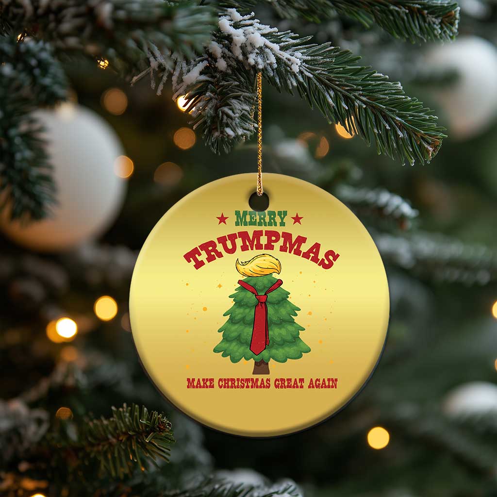 Christmas Trump Christmas Ornament Merry Trumpmas Make Christmas Great Again TS09 Print Your Wear