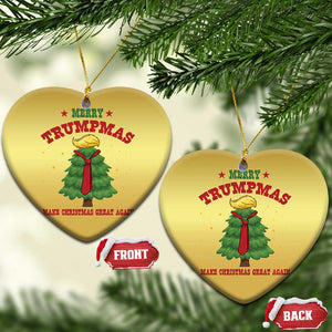 Christmas Trump Christmas Ornament Merry Trumpmas Make Christmas Great Again TS09 Heart Gold Print Your Wear