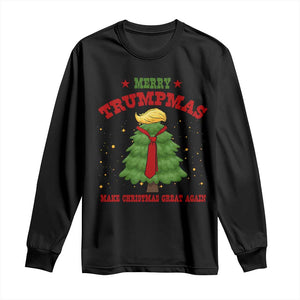 Christmas Trump Long Sleeve Shirt Merry Trumpmas Make Christmas Great Again TS09 Black Print Your Wear