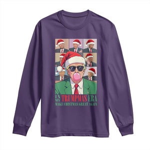 Christmas Trump Long Sleeve Shirt Trump Era Make Christmas Great Again TS09 Purple Print Your Wear