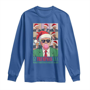 Christmas Trump Long Sleeve Shirt Trump Era Make Christmas Great Again TS09 Royal Blue Print Your Wear