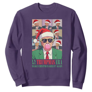 Christmas Trump Sweatshirt Trump Era Make Christmas Great Again TS09 Purple Print Your Wear