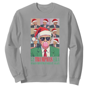 Christmas Trump Sweatshirt Trump Era Make Christmas Great Again TS09 Sport Gray Print Your Wear