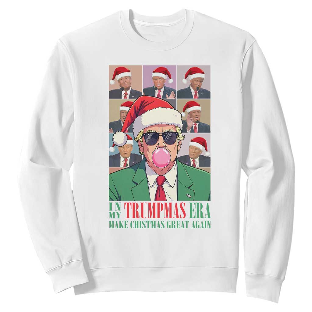 Christmas Trump Sweatshirt Trump Era Make Christmas Great Again TS09 White Print Your Wear