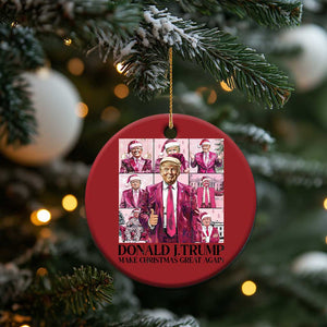 Xmas Trump Christmas Ornament Pink Trump Era Make Christmas Great Again TS09 Print Your Wear