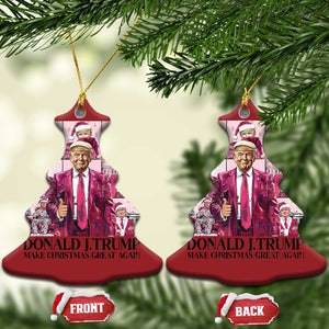 Xmas Trump Christmas Ornament Pink Trump Era Make Christmas Great Again TS09 Christmas Tree Red Print Your Wear