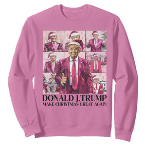 Christmas Trump Sweatshirt Pink Trump Era Make Christmas Great Again TS09 Azalea Print Your Wear