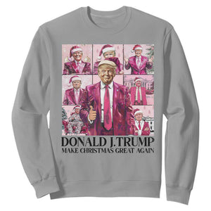 Christmas Trump Sweatshirt Pink Trump Era Make Christmas Great Again TS09 Sport Gray Print Your Wear