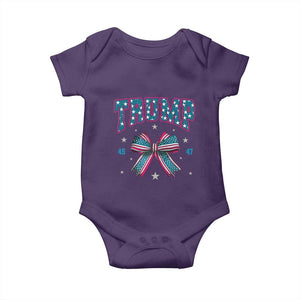 Trump 2024 Baby Onesie Coquette Bow Trump Girl 45 47 TS09 Purple Print Your Wear