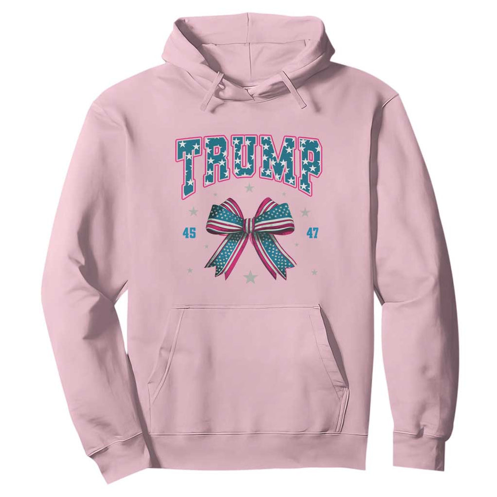 Trump 2024 Hoodie Coquette Bow Trump Girl 45 47 TS09 Light Pink Print Your Wear