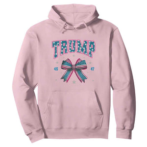 Trump 2024 Hoodie Coquette Bow Trump Girl 45 47 TS09 Light Pink Print Your Wear