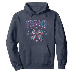 Trump 2024 Hoodie Coquette Bow Trump Girl 45 47 TS09 Navy Print Your Wear