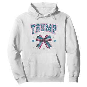 Trump 2024 Hoodie Coquette Bow Trump Girl 45 47 TS09 White Print Your Wear