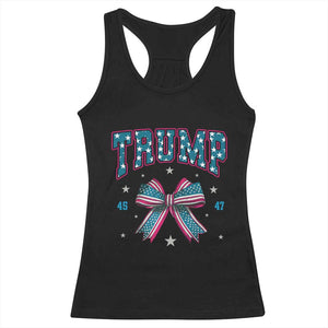 Trump 2024 Racerback Tank Top Coquette Bow Trump Girl 45 47 TS09 Black Print Your Wear