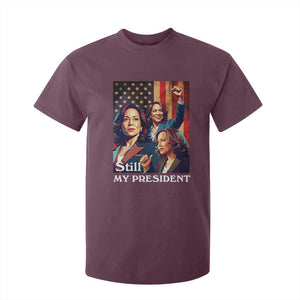 Harris Supporter T Shirt For Kid Kamala Still My President TS09 Maroon Print Your Wear