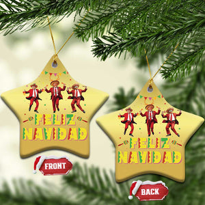 Funny Mexico Xmas Trump Christmas Ornament Feliz Navidad Trump Dancing TS09 Star Gold Print Your Wear