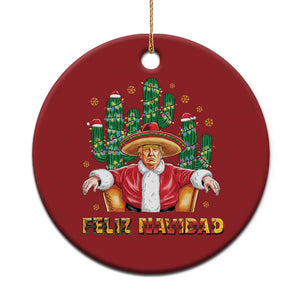 Funny Mexico Xmas Trump Christmas Ornament Feliz Navidad Trump Santa TS09 Print Your Wear