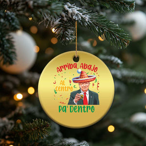 Funny Mexico Xmas Trump Christmas Ornament Arriba Abajo Al Centro Pa Dentro Trump Drinking Tequila TS09 Print Your Wear