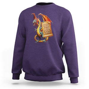 Do Not Meddle In The Affairs Of Dragons For You Are Crunchy Sweatshirt TS09 Purple Printyourwear