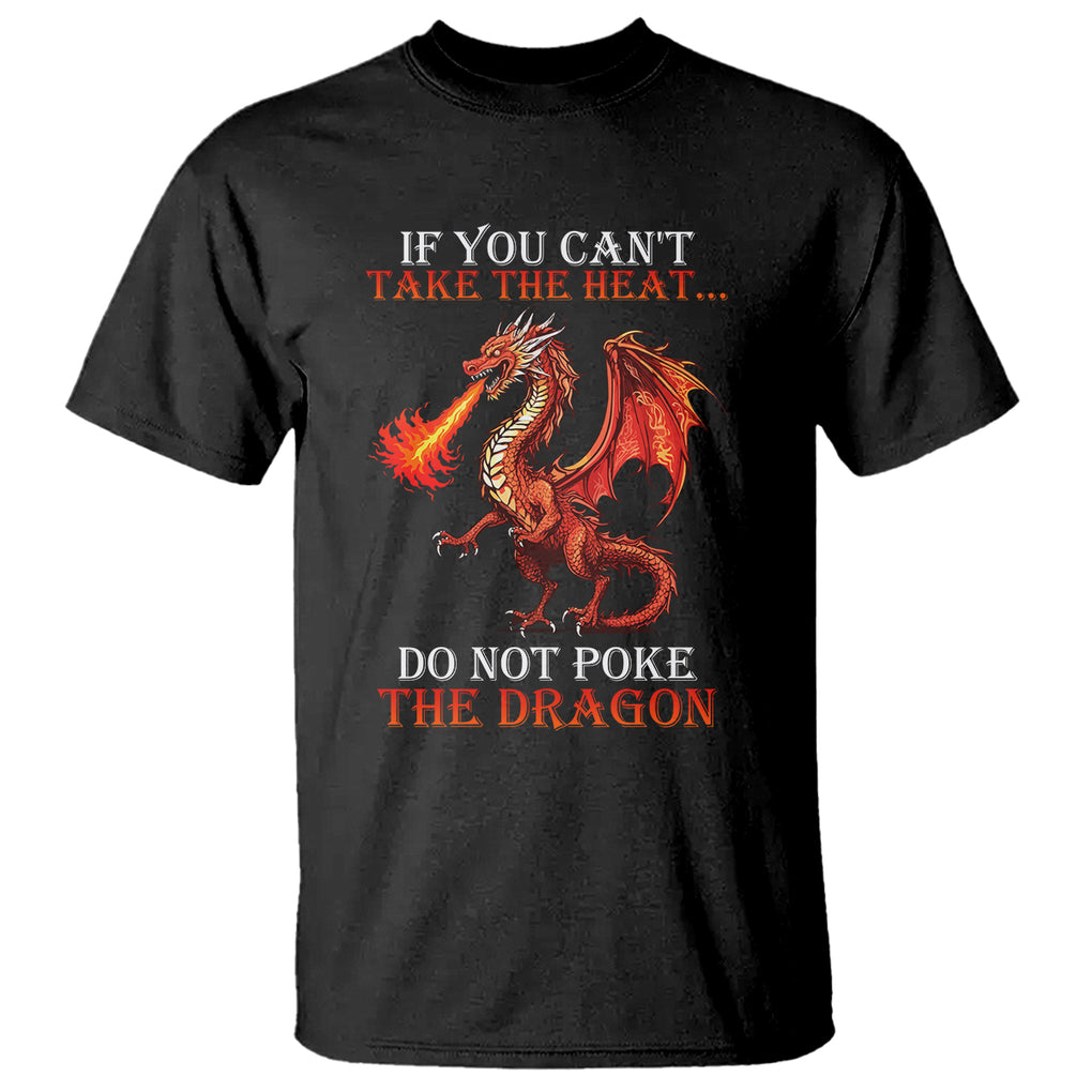 Do Not Poke The Cool Dragon Flame-Spewing Flying Mythical Creature T Shirt TS09 Black Printyourwear