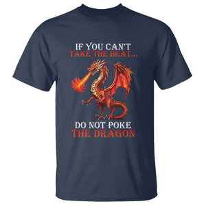 Do Not Poke The Cool Dragon Flame-Spewing Flying Mythical Creature T Shirt TS09 Navy Printyourwear