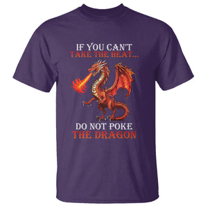 Do Not Poke The Cool Dragon Flame-Spewing Flying Mythical Creature T Shirt TS09 Purple Printyourwear