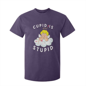 Cupid Is Stupid Funny Anti Valentine's Day T Shirt For Kid TS09 Purple Print Your Wear