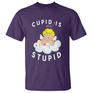 Cupid Is Stupid Funny Anti Valentine's Day T Shirt TS09 Purple Printyourwear