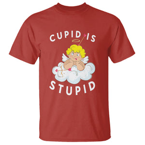 Cupid Is Stupid Funny Anti Valentine's Day T Shirt TS09 Red Printyourwear