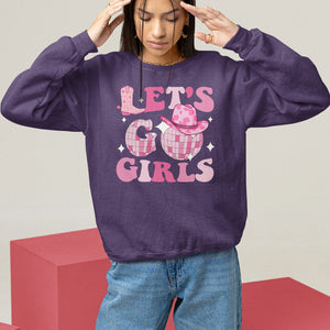 Let's Go Girls Retro Cowgirls Howdy Vintage Western Country Sweatshirt TS09 Purple Printyourwear