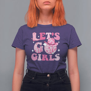 Let's Go Girls Retro Cowgirls Howdy Vintage Western Country T Shirt For Women TS09 Purple Printyourwear