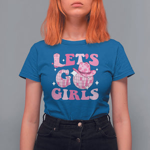 Let's Go Girls Retro Cowgirls Howdy Vintage Western Country T Shirt For Women TS09 Royal Blue Printyourwear