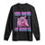 100th Day Of School Long Sleeve Shirt Cute Moo Deng Baby Hippo 100 Days TS09 Black Print Your Wear