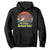 100th Day Of School Hoodie Moo Deng 100 Days Smarter Retro Baby Hippo TS09 Black Print Your Wear