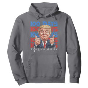 Funny 100 Days Of School Trump Hoodie TS09 Charcoal Print Your Wear