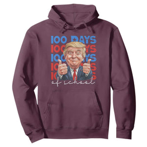 Funny 100 Days Of School Trump Hoodie TS09 Maroon Print Your Wear