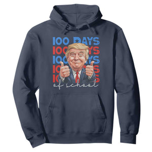 Funny 100 Days Of School Trump Hoodie TS09 Navy Print Your Wear