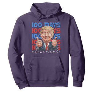 Funny 100 Days Of School Trump Hoodie TS09 Purple Print Your Wear