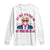 In My 100 Days Of School Era Trump Long Sleeve Shirt Pink Trump Bubble Gum TS09 White Print Your Wear